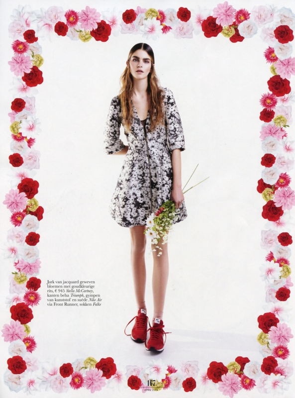 Tess de Vries for Dutch Elle April 2014 Photographer Jolijn Snijders 